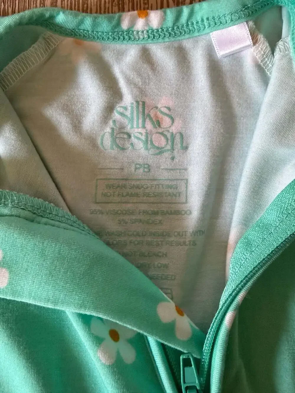 NWOT Silks Design Infant Romper in Neon Flowers